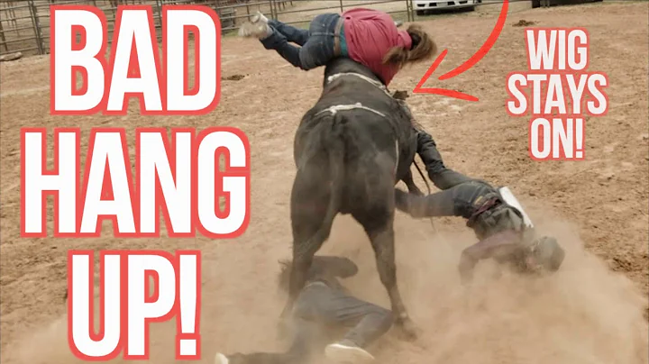 BAD HANG UP in Winnebago - Dale wrestles bull