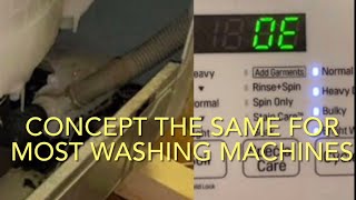 LG Washing machine OE on display full of dirty water how to fix it same concept for most washers by DIY Dan 202 views 7 months ago 13 minutes, 43 seconds