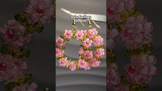 daisy earrings #beadedjewelry #tutorial #diy #preppy #shorts