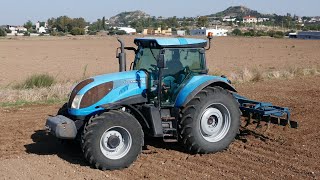 Cultivating with Landini 7 Tractor - CAB View