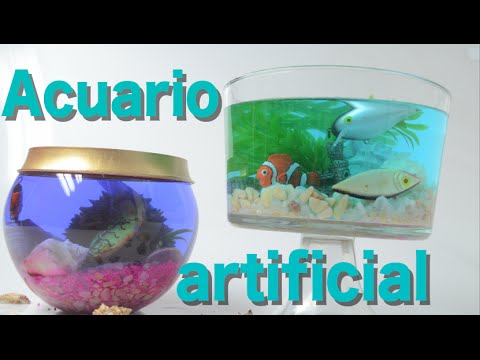 desagüe Dedicación Morbosidad Acuario Artificial / Pesera Artificial / Decora tu casa / Rossy Treviño -  YouTube