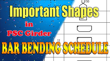 PSC/RCC Girder Important Steel Shapes and their Cutting Length in BBS # Bar Bending Schedule Excel