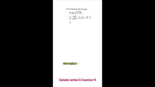 Calculus section 2.3 exercise 14 #apcalculus #math #answers #apcal #calculus