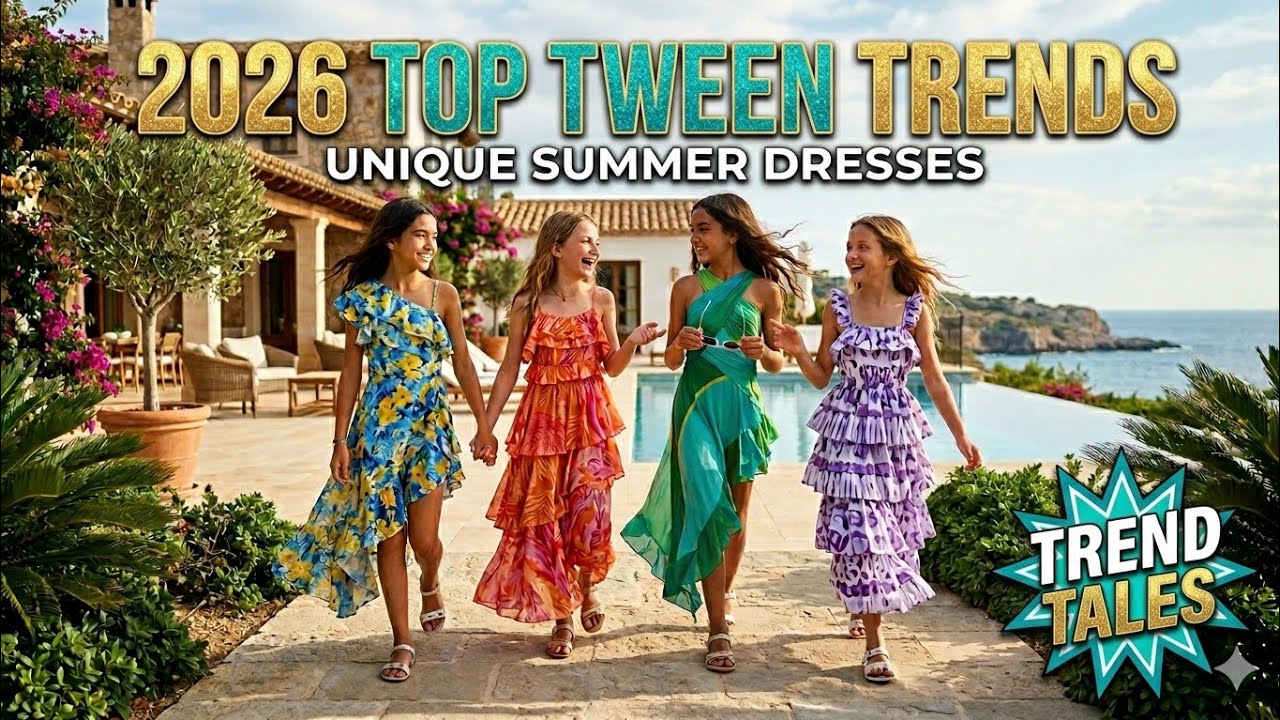 Tween Girls Fashion Trends Spring Summer 2026 | Elegant & Unique Dress  Designs | Trend Tales - YouTube