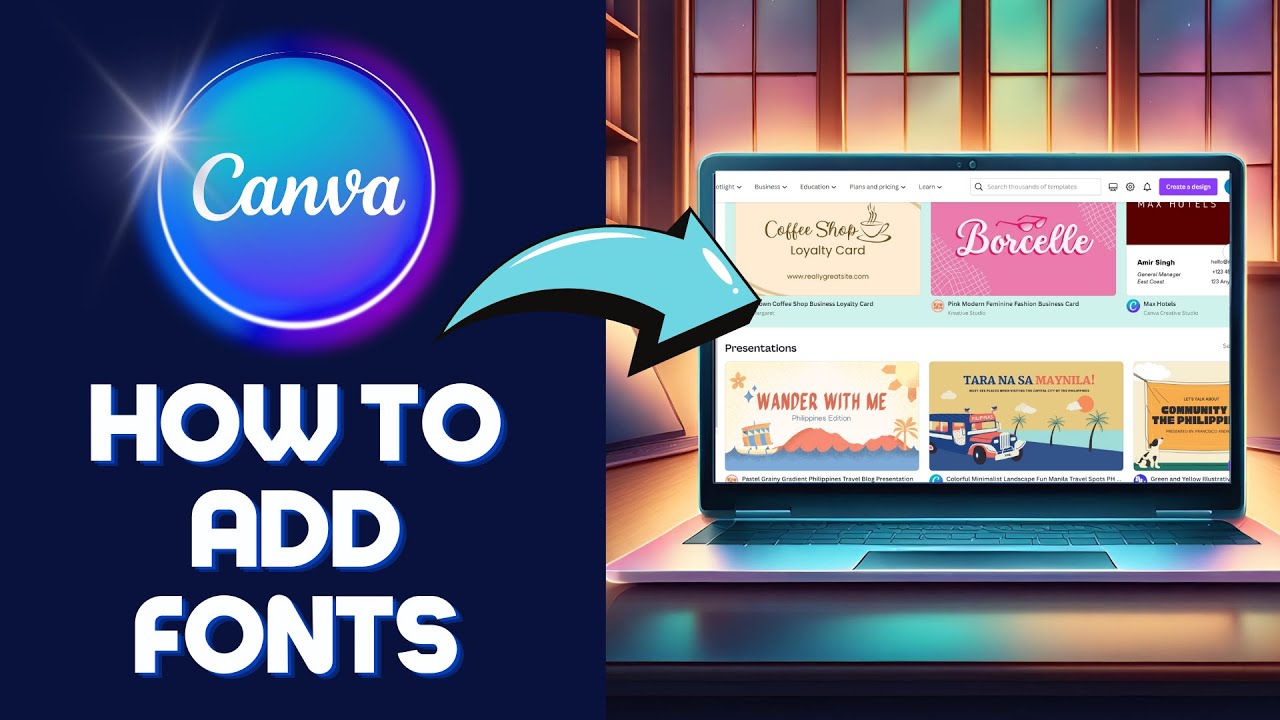 How To Add FONT in Canva Beginner Tutorial 2024 - YouTube