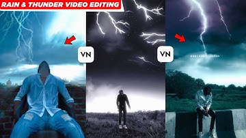 Rain Thunderstrom Instagram Viral video editing in VN App | Rain effect Video editing | Viral reel