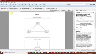 Mediation Analysis using Process Model 4
