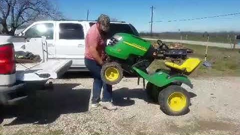 How to load your riding lawn mower with Strong Beard