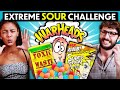 Trying And Ranking The Most Sour Food In The World! (Warheads, Toxic Waste, Super Lemon Candy)