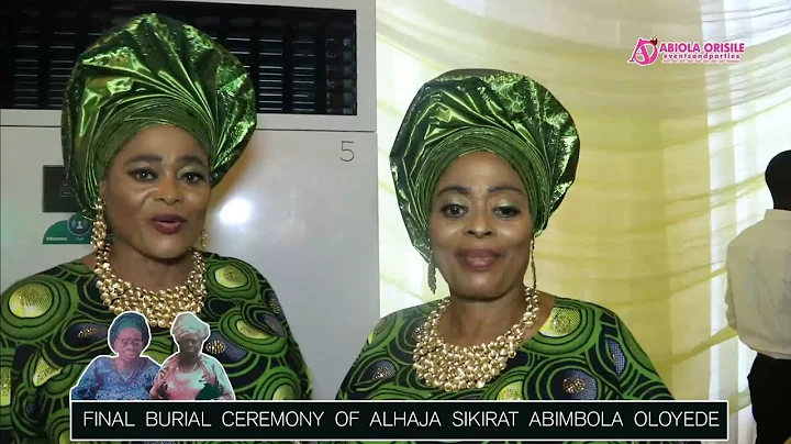 GOLD NA WATER AS 18CARAT ROCKERS STORM THE FINAL BURIAL CEREMONY OF ALHAJA SIKIRAT ABIMBOLA OLOYEDE
