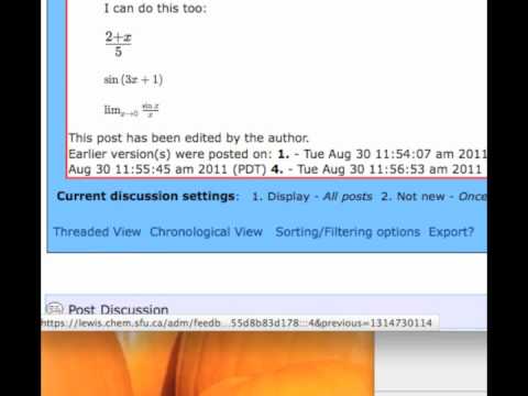LON-CAPA Quick Tip: Advanced Tip: Using Math Fonts in Discussion Posts