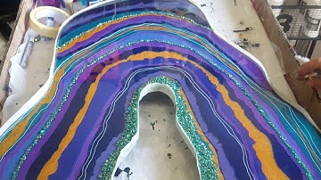 Resin Geode Part 2 Using Le Rez Pigments!