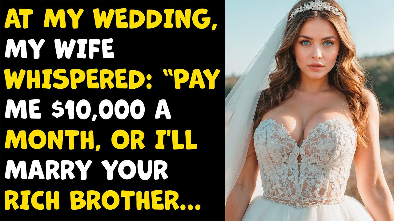 At My Wedding, My Wife Whispered: “Pay Me $10,000 A Month Or I'll Marry