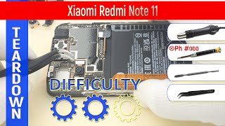 Xiaomi Redmi Note 11 2201117Ty 📱 Teardown Take Apart Tutorial