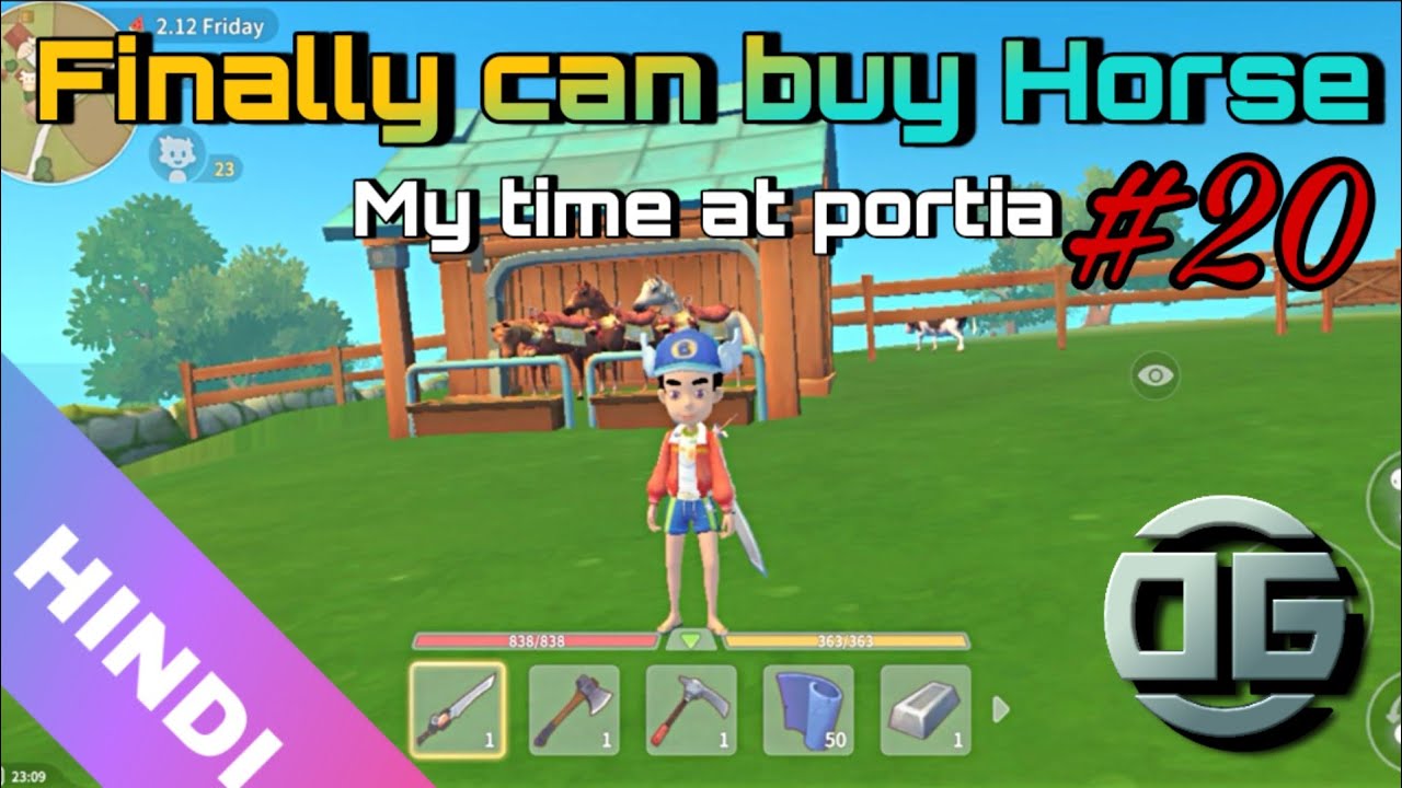 My time at portia Completed tree farm and finally I can buy Horse 🐎