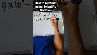 How to Subtract using Scientific Notation #mentalmath #mathtrick #quickmath #millionviews