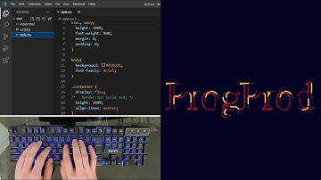 ASMR Programming - Making Text Animation with Html CSS - No Talking