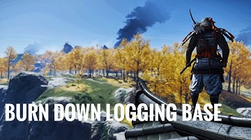 GHOST OF TSUSHIMA | Gameplay | Walkthrough | BURN DOWN LOGGING BASE | (No Commentary)