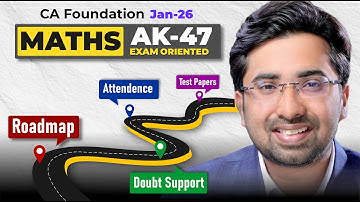 Roadmap to Crack CA Foundation Maths | AK-47 Batch 2026 | Aman Khedia | Your Maths Buddy