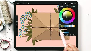 Paint a Floral Love Letter in Procreate [Valentine's Series!] screenshot 1