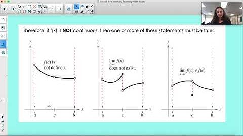 CalcAB 1.7 Video 1 - Defining Continuity