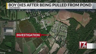 9-year-old boy dies after being pulled from Goldsboro pond