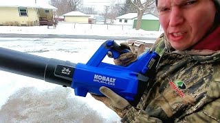 Kobalt 24V Blower💨💨 Why they're better for the snow❄❄ then leafs🍂🍂