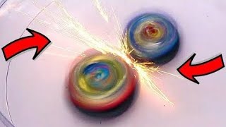Make Dragon Fangs Beyblade do big sparks صنع بلبل انياب التنين يطلق اعصار الهب screenshot 2