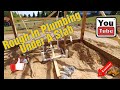 Rough in plumbing basics for under a slab.