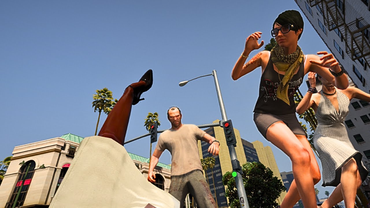 GTA 5 Deaths Through NPC Eyes #17