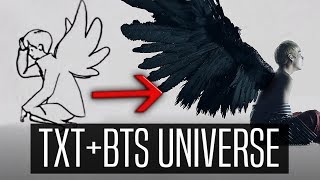 TXT + BTS UNDER THE SAME UNIVERSE THEORY\/EXPLANATION