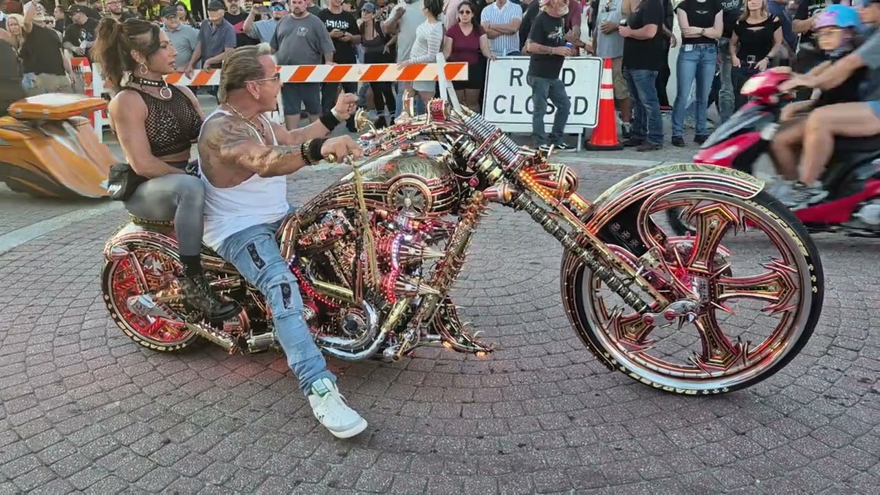 Daytona Biketoberfest 2025 - ornate Gucci chopper