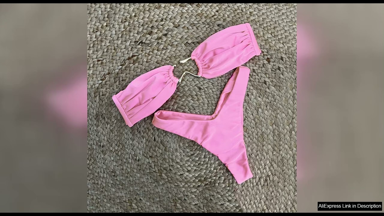Bandeau Bikini Sexy Women Swimsuit Female Swimwear 2024 Bikini Set Push Review