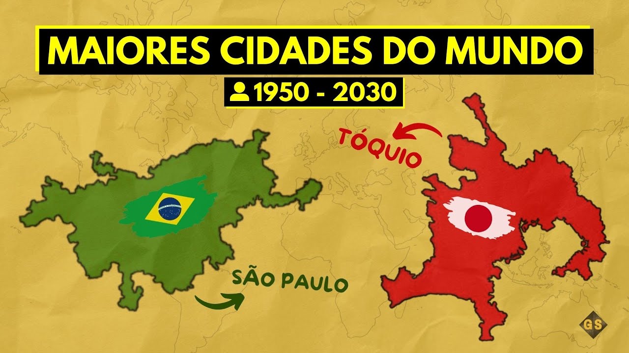 QUAIS são as 10 CIDADES mais POPULOSAS do MUNDO? (1950 - 2030) 縮圖