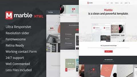 Marble - Multipurpose HTML Template | Themeforest Website Templates and Themes