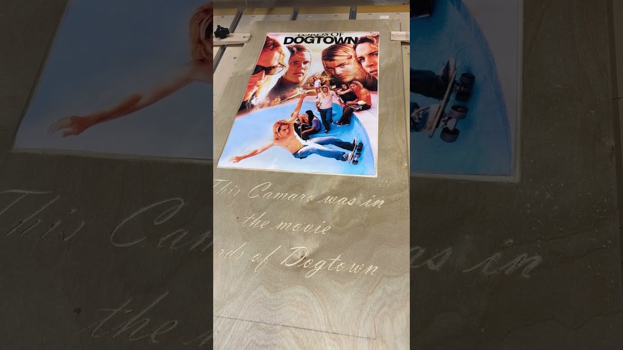 Making A Sandwich Board For The Lords Of Dogtown Camaro With Heath Ledger Signature Photo