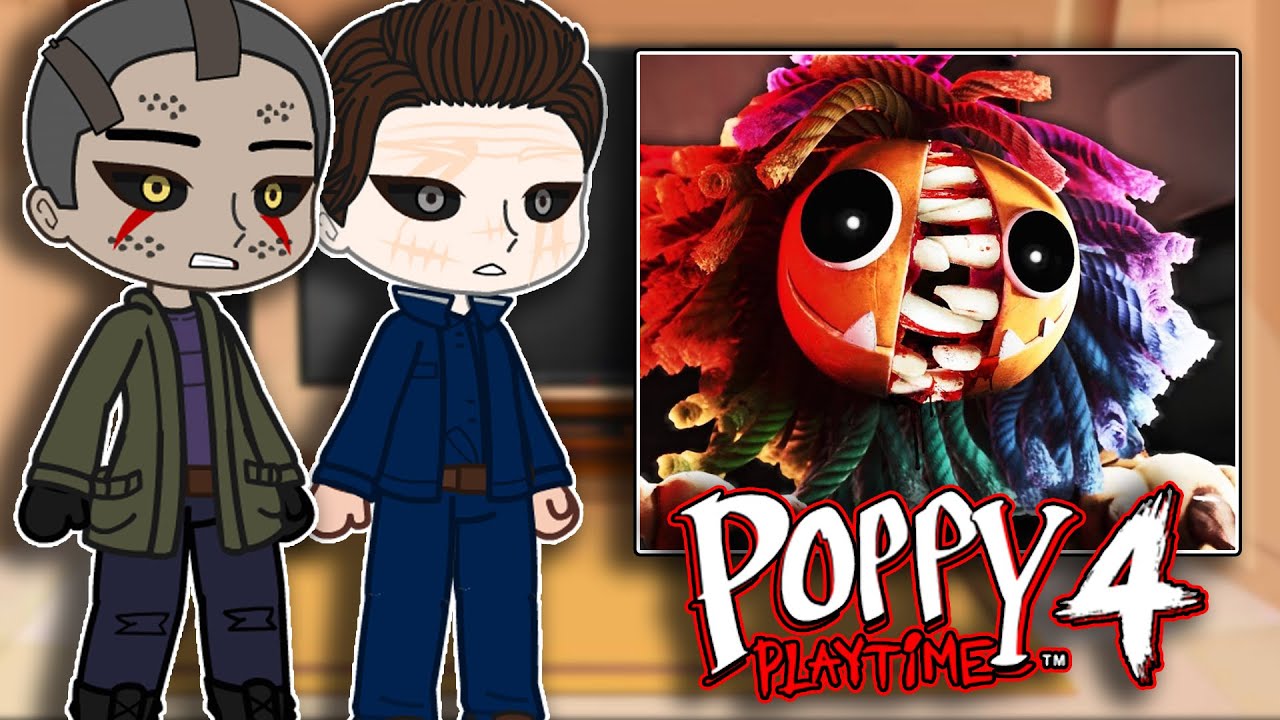 SLASHERS' React To Poppy Playtime Chapter 4 | Gacha React