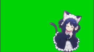 DANCING NEKO MAID - Green Screen Anime