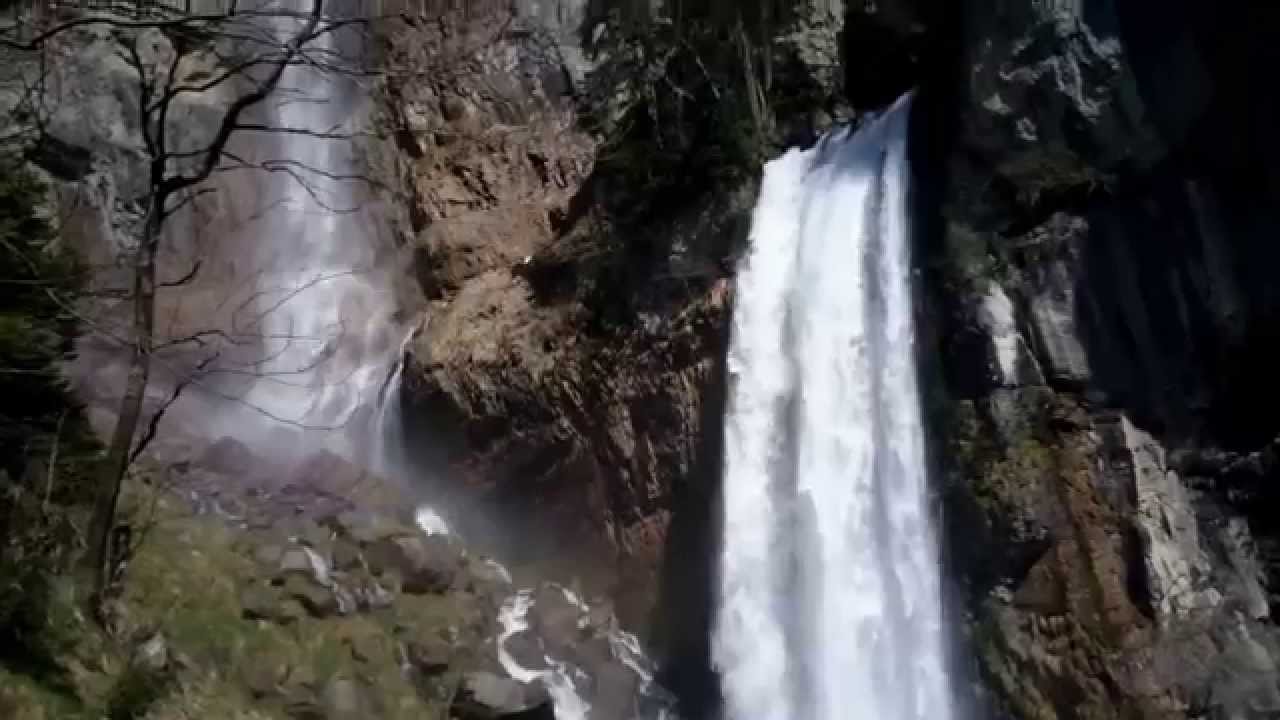 Walensee Waterfall Switzerland in Spring