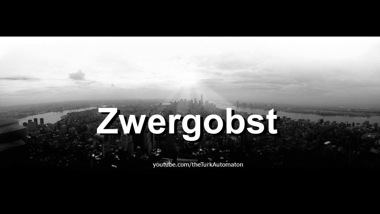 Как произносится Zwergobst на немецком языке?
