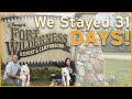 31 Days Disney’s Fort Wilderness | Broken fridge and tank pyramids.