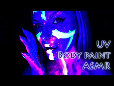 UV paint ASMR visual and audio tingles