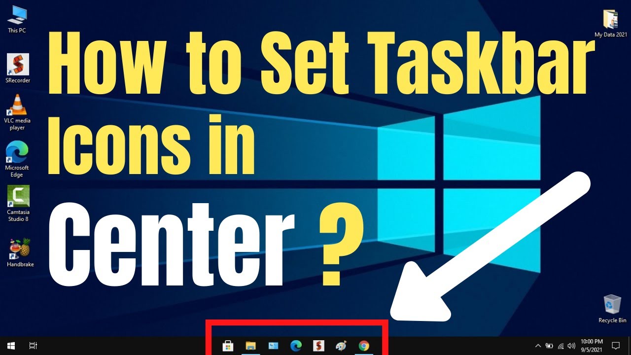 How To Center Windows 10 Taskbar Icons Like Windows 11 Center Taskbar