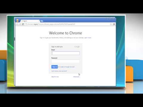 Google™ Chrome: How to add a new user in Windows® Vista