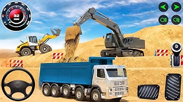 Real City Construction Simulator 3D - City Road Builder Excavator Trucks - Android Gameplay 