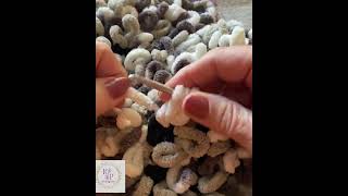 Cozy Rug from Leftover Yarn#crochet#crochetrug #loopstitch#crochettutorial#crochetideas#handmadehome