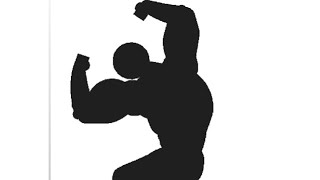 Buff stick figure