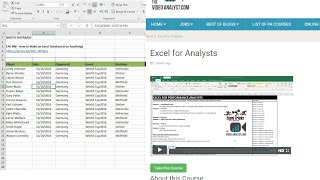 EAF #91 - Using Excel to Code Sport - Part 3 - Match Database
