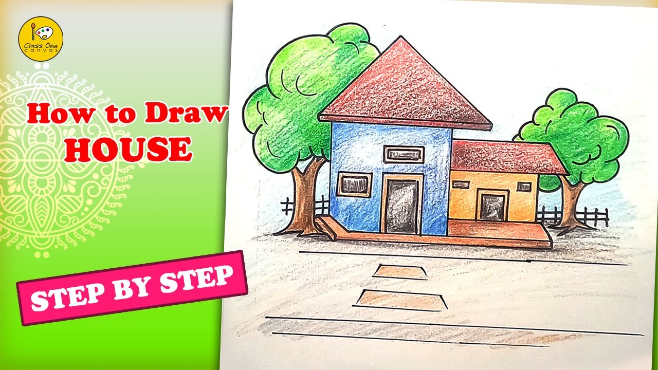 Tutorial Class House How to draw House #Class One Canvas #classonecanvas #class one canvas # ...
