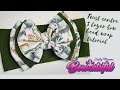 3 layer bow head wrap with twist centre tutorial. How to make. DIY hair bows tutorial.  laços